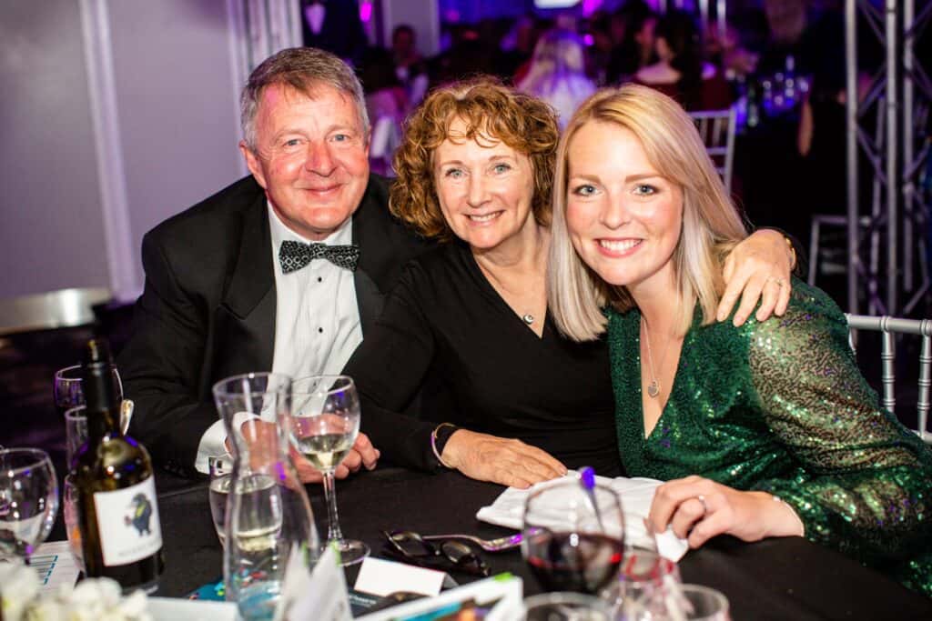 John, Sue & Brittany Delany at the Stockport Business Awards 2021